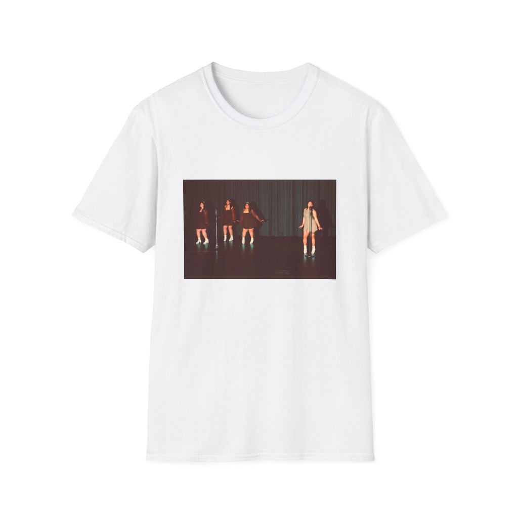 Graphic T-Shirt — Vintage Stage Photo Front & "I hate it! I hate it!" Text Back
