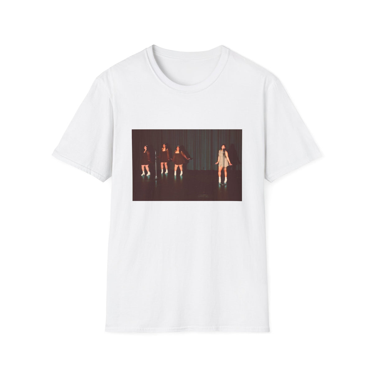 Graphic T-Shirt — Vintage Stage Photo Front & "I hate it! I hate it!" Text Back