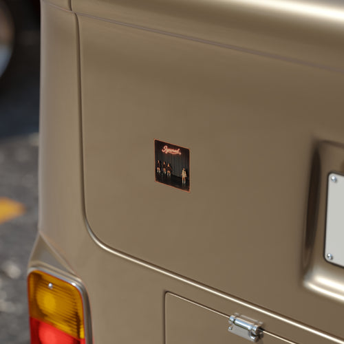 Ignored Neon Stage Square Sticker — Transparent Outdoor Sticker